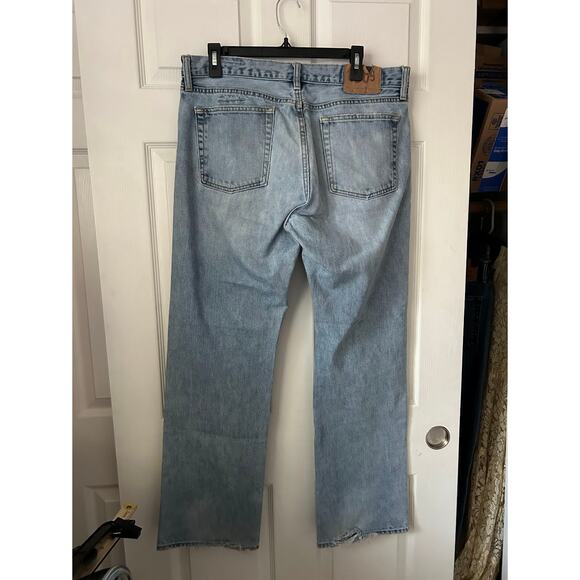 Gap Jeans 1969 Mens 34X32 Blue Denim Straight Medium Wash Streetwear Work Casual - Picture 2 of 12